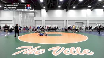 92 lbs Champ. Round 2 - Carson Eslinger, VA vs Paul Regalbuto, VA