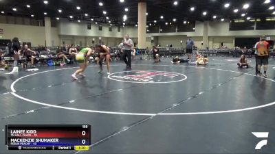 155 lbs Placement (4 Team) - Mackenzie Shumaker, Feelin Peachy vs Lainee Kidd, TN AAU- Chaos