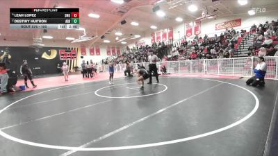 100 lbs Semifinal - Leah Lopez, San Marino vs Destiny Huitron, Arroyo