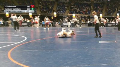 117 lbs Consy 4 - Cole Buffler, Owen J. Roberts vs Waylynn Barrows, Montgomery