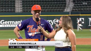 Cam Cannarella Hits Three Doubles In Clemson's 16-5 Win Over Arizona