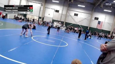 111-122 lbs Champ. Round 1 - Autumn Meyer, Platte Valley vs Danika Corbin, Fairbury