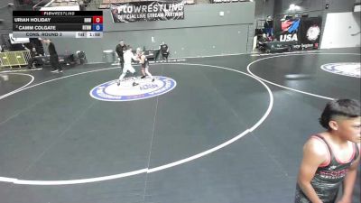113 lbs Quarters - Uriah Holiday, Rough House Wrestling vs Camm Colgate, Run To Danger Wrestling