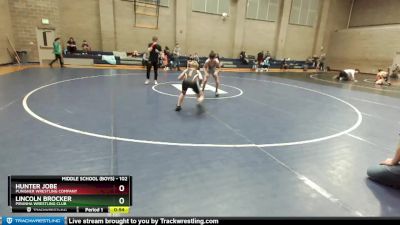 102 lbs Semifinal - Hunter Jobe, Punisher Wrestling Company vs Lincoln Brocker, Piranha Wrestling Club