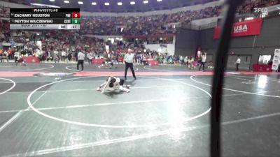 67 lbs Champ. Round 2 - Zachary Heuston, Prairie Wrestling/RT Elite vs Peyton Wilczewski, Oregon Wrestling Club