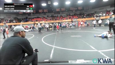 55 lbs Consolation - Nolan Ortiz, Shelton Wrestling Academy vs Creed Long, Powerhouse