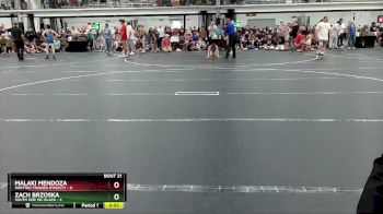 106 lbs Round 6 (8 Team) - Zach Brzoska, South Side WC Black vs Malaki Mendoza, Whitted Trained Dynasty
