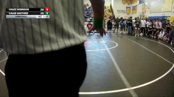 126 lbs Semifinal - Chazz Robinson, Victory Elite vs Caleb Gauthier, Palm Harbor University