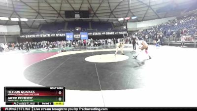 150 lbs Cons. Semi - Heydon Quarles, Askeo International Mat Club vs Jacob Pomeroy, Yakima Valley Wrestling