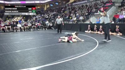 106 lbs Quarterfinal - Teague Alesch, Algona vs Cooper Krob, Mount Vernon