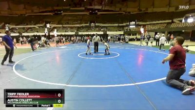 60 lbs Semifinal - Tripp Fiedler, Poquoson Athletic Association vs Austin Collett, Williamsburg Wrestling Club