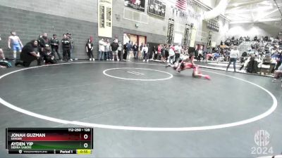 128 lbs Cons. Round 5 - Jonah Guzman, Sanger vs Ayden Yip, Sierra Sabers