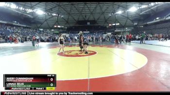 87 lbs Semifinal - Lanaia Selig, Mat Demon Wrestling Club vs Avery Cunningham, Prometheus Wrestling Club