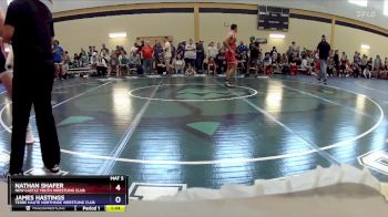 190 lbs Champ. Round 2 - Nathan Shafer, New Castle Youth Wrestling Club vs James Hastings, Terre Haute Northside Wrestling Club