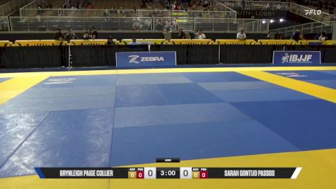 Sarah Gontijo Passos vs Brynleigh Paige Collier 2025 Pan Kids Jiu-Jitsu IBJJF Championship