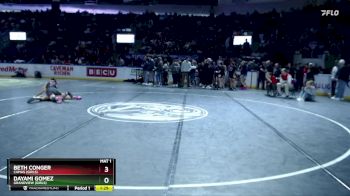 Girls 125 lbs Champ. Round 2 - Beth Conger, Camas (Girls) vs Dayami Gomez, Grandview (Girls)