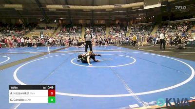 58 lbs Consi Of 8 #2 - Josh Hazewinkel, Standfast vs Cruz Canales, Claremore Wrestling Club