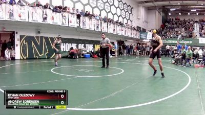 132 lbs Cons. Round 3 - Ethan Olszowy, Avon Ohio vs Andrew Sorensen, Columbia (Columbia Station)