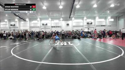 E-132 lbs 3rd Place - Ethan Masters, KY vs Dylan Newman, NY