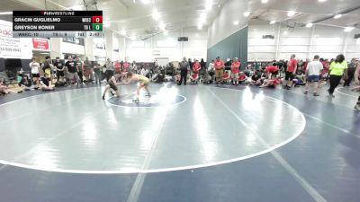 120 lbs Round Robin 3 - Gracin Guglielmo, Wrecking Crew - HS vs Greyson Boner, TB Legacy - HS