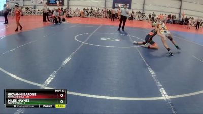 100 lbs Rd# 9- 2:15pm Saturday Final Pool - Miles Haynes, Terps Xpress vs Giovanni Barone, Maryland GOLD