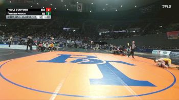 4A Boys 120 lbs Semifinal - Cole Stafford, Molalla Boys vs Ryker Pruett, North Bend Boys