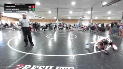95 lbs Final - Jacie Bash, Falls Creek vs Reese Werner, Williamsport