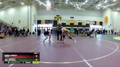 125 lbs Round 2 - Anna March, Taylor vs Lily Bright, Firestone (Akron)