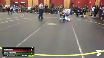 85 lbs Round 1 (6 Team) - Alex Leon, Tribe Wrestling vs Owen Thomas, Untouchables Black