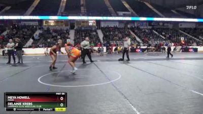 235 lbs 1st Place Match - Delainie Krebs, Lawrence Elite Wrestling Club vs Meya Howell, Maize