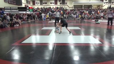 J-9 lbs Quarterfinal - Steven Johnson, Indee Mat Club vs Kennen Fuessley, Lynx Wrestling Club