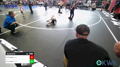 43 lbs Round Of 16 - Rafe Evans, Tiger Trained Wrestling vs Grant Lowe, Prairie Grove Youth Wrestling