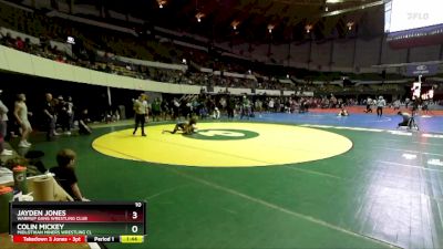 National 6-8 115 Cons. Round 3 - Colin Mickey, Midlothian Miners Wrestling Cl vs Jayden Jones, Warmup Gang Wrestling Club