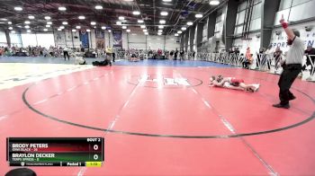 72 lbs Rd# 1 9:00am Friday - Brody Peters, Iowa Black vs Braylon Decker, Terps XPress