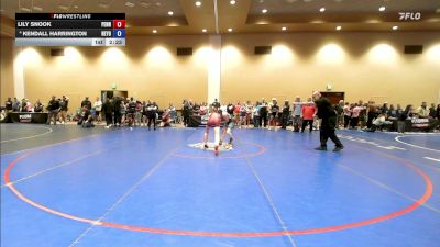 115 lbs Cons. Round 2 - Lily Snook, Pennsylvania vs Kendall Harrington, New York