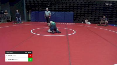 128 lbs Semifinal - Jake Volek, Oakhurst, NJ vs Landyn Shaffer, Hancock, NY