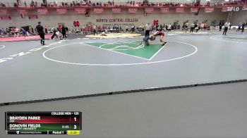 125 lbs Cons. Round 4 - Brayden Parke, Coe vs Donovin Fields, Elmhurst University