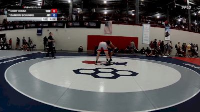 97 kg Cons. Round 5 - Cody Kwak, Victory School Of Wrestling vs Damion Schunke, Atreus Wrestling Club
