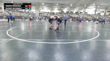 260 lbs Cons. Semi - Zackery Mccormick, Warren Co Wrestling vs Enrique Hernandez, Warren Co Wrestling