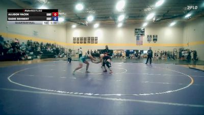 140 - 155 lbs Quarterfinal - Allison Vacek, Purler Wrestling Club vs Sadie Sehnert, King Select