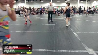 96 lbs Round 2 (8 Team) - Jayden Brink, Armory Athletics vs Mikey Richardson, NC National Team