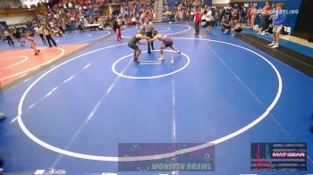 170 lbs Quarterfinal - George Tahdooahnippah, Elgin vs Ethan Addington, Harrah Little League Wrestling