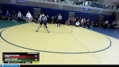 195 lbs Quarterfinal - Tristan Izzard, Marsing vs Jaron Moore, Mountain View High School