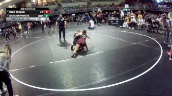138 lbs Champ. Round 2 - Kiley Tausan, Gordon/Rushville Jr. Wrestling vs Ciara Navarrete, Grand Island Legacy Girls Wrestling Club