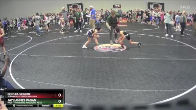 54/62 Round 2 - Sophia Seguin, Summerville Takedown Club vs Jayliannes Pagan, Mighty Warriors Wrestling Acad