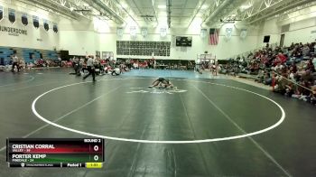 132 lbs Round 2 (3 Team) - Porter Kemp, Pinedale vs Cristian Corral, Valley