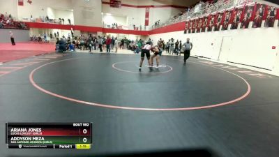 165 lbs Round 4 - Ariana Jones, Lucas Lovejoy (Girls) vs Addyson Meza, San Antonio Johnson (Girls)