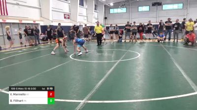 108-S Mats 15-18 3:00pm lbs Round Of 16 - Vincenzo Mannello, NY vs Brennan Fillhart, PA