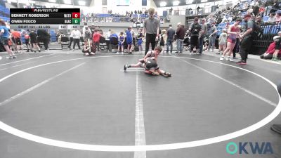 55 lbs Consolation - Bennett Roberson, Watonga Youth Wrestling vs Owen Fixico, Blackwell Wrestling Club