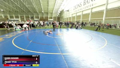 70 lbs Round 3 - Kasen Bonser, WY vs Fisher Titus, UT